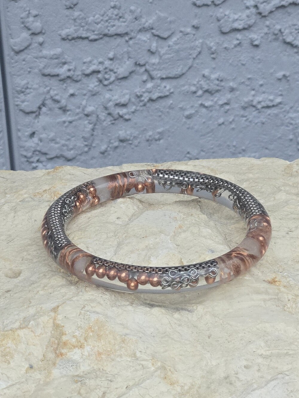Orgonite Bangle Bracelet Handmade EMF Protection